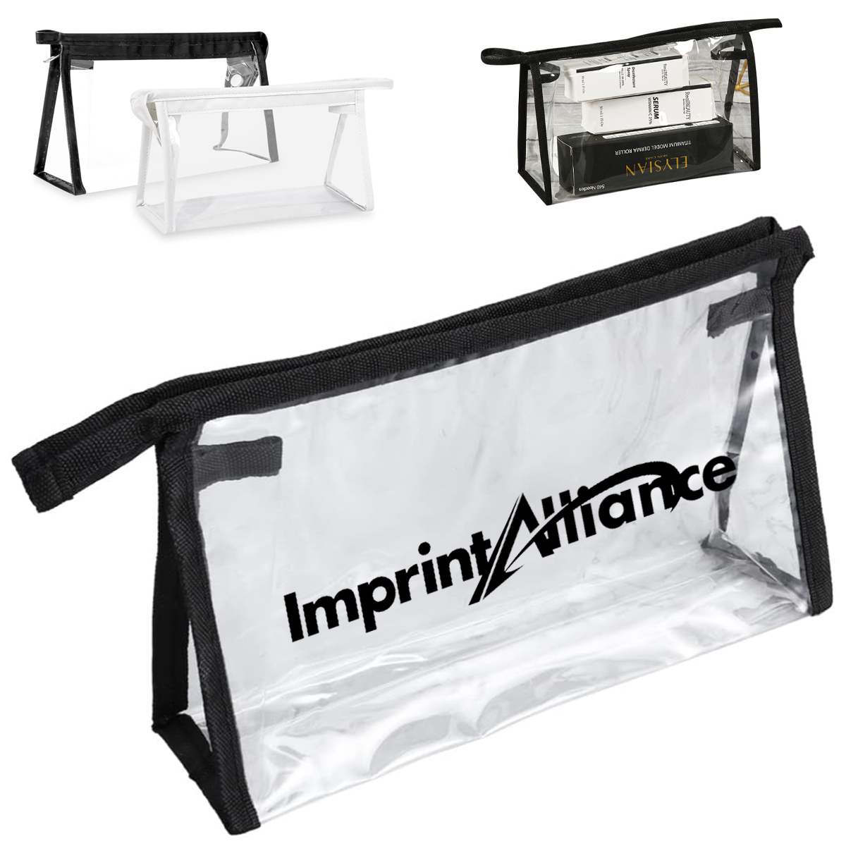 Portable PVC Cosmetic Storage Bag for Travel and Toiletries